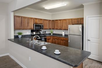Custom maple cabinetry